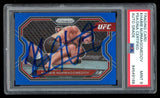 Khabib Nurmagomedov Signed 2021 Panini UFC Prizm Blue /199 #181 Auto PSA 9