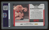 Khabib Nurmagomedov Signed 2021 Panini UFC Prizm Blue /199 #181 Auto PSA 9