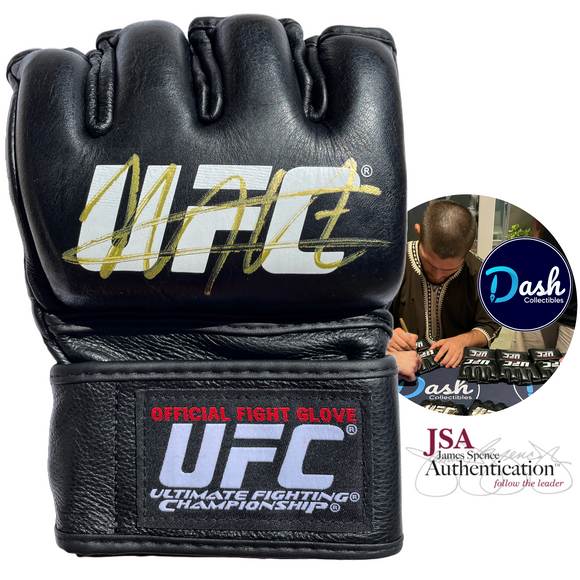 Khabib Nurmagomedov Signed Authentic UFC Official Fight Glove JSA COA Proof GOLD