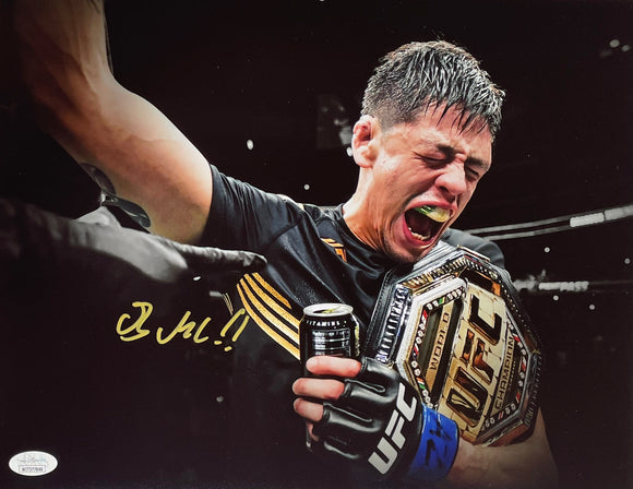 Brandon Moreno Signed 11x14 Photo UFC Champion JSA Witness COA Proof Mexico D