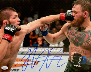 Khabib Nurmagomedov Signed 16x20 Photo Vs McGregor UFC JSA Witness COA Proof