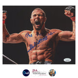 Muhammad Mokaev Signed 8x10 Photo B "The Punisher" UFC JSA Witness COA Proof Autograph