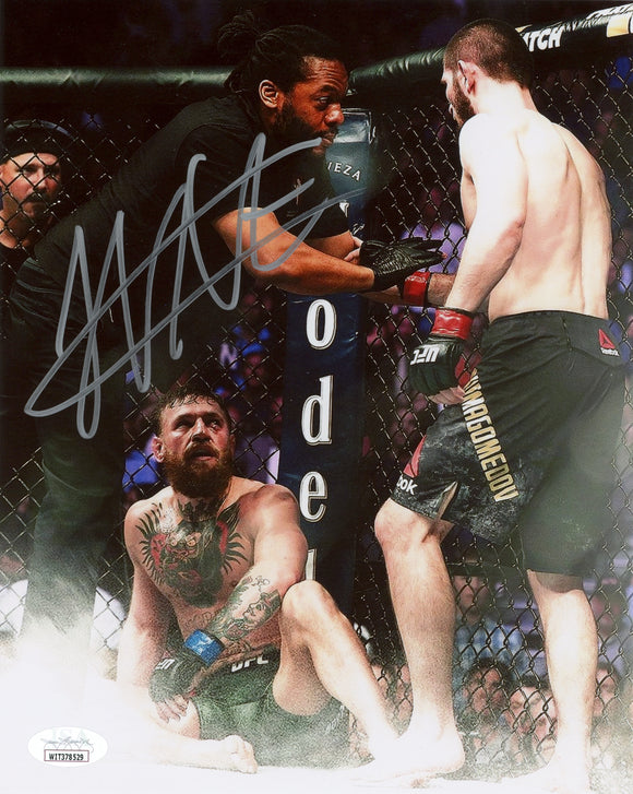 Khabib Nurmagomedov Signed 8x10 Photo Vs Mcgregor UFC JSA Witness COA Proof