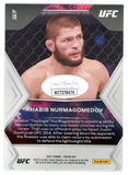 Khabib Nurmagomedov Signed 2021 Prizm Fireworks #18 JSA Witness COA Proof Auto