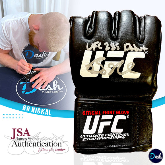 Bo Nickal Signed UFC OFFICIAL FIGHT GLOVE JSA COA 'UFC 285 DEBUT
