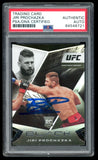 Jiri Prochazka Signed 2021 Black Panini Chronicles UFC Rookie RC 102 PSA Auto