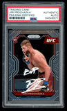 Jiri Prochazka Signed 2021 Prizm Base UFC Rookie RC 84 Inscribed "BJP" PSA Auto