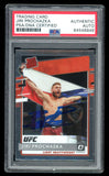 Jiri Prochazka Signed 2021 Optic Panini Chronicles UFC Rookie RC 208 PSA Auto