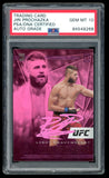 Jiri Prochazka Signed 2021 Illusions Pink UFC Rookie RC 180 PSA 10 Auto