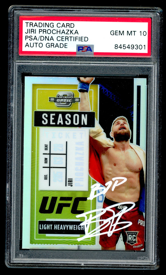 Jiri Prochazka Signed 2021 Contenders Optic Silver UFC 