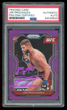 Jiri Prochazka Signed 2021 Prizm Purple 31/149 UFC Rookie RC 84 PSA Auto "BJP"