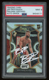 Jiri Prochazka Signed 2021 Select Silver Holo "BJP" UFC Rookie RC 35 PSA 9 Auto