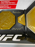 Brandon Moreno Signed Full Name UFC Legacy Championship Toy Belt JSA COA Proof